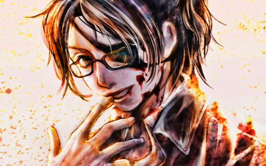 Обои на рабочий стол Hange Zoe / Ханге Зое из аниме Атака Титана / Attack on Titan / Shingeki no Kyojin