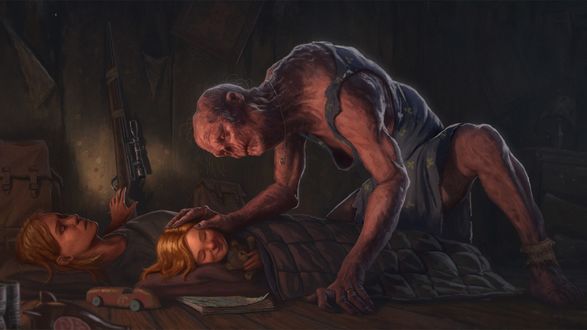 Обои на рабочий стол Монстр из видеоигры Fallout: New Vegas, by Joel Kilpatrik