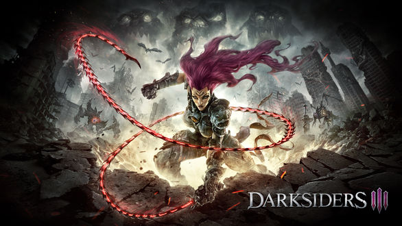 Обои на рабочий стол Протагонист Fury / Ярость из видеоигры Darksiders 3 / Сторонники Тьмы 3, Gunfre Games