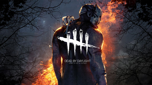 Обои на рабочий стол Мужчина в маске из видеоигры Dead By Daylight / Мертвый при Дневном Свете