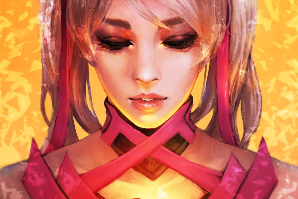 Обои для рабочего стола Mercy / Ангел / Ангела Циглер из игры Overwatch / Дозор, by by MonoriRogue