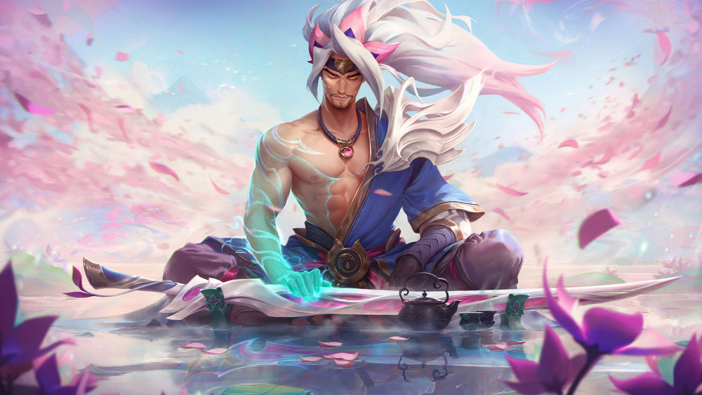 Обои для рабочего стола Yasou / Ясоу из видеоигры / Leage Of Legends / Лига Легенд, Riot Games
