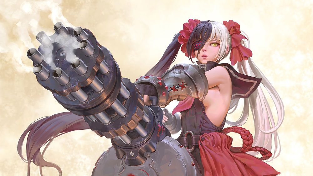Обои для рабочего стола Видеоигра Blade & Soul / Клинок и Душа, аниме арт by Tim Lochner