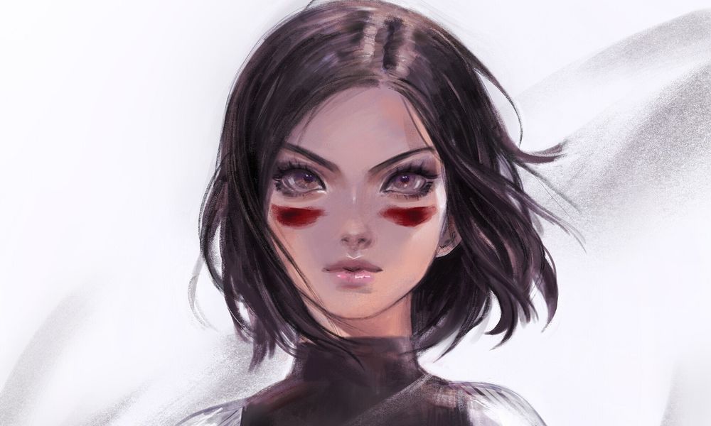Обои для рабочего стола Lita / Алита из фильма Alita: Battle Angel / Алита: Боевой ангел, автор Rose Benjamin