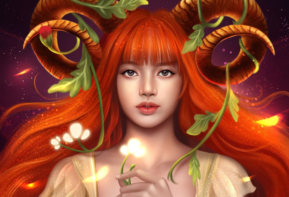 Обои для рабочего стола Тайская певица, модель и танцовщица Pranpriya Lalisa Manoban / Пранприя Лалиса Манобан, знак зодиака - овен, by TiNy Truc