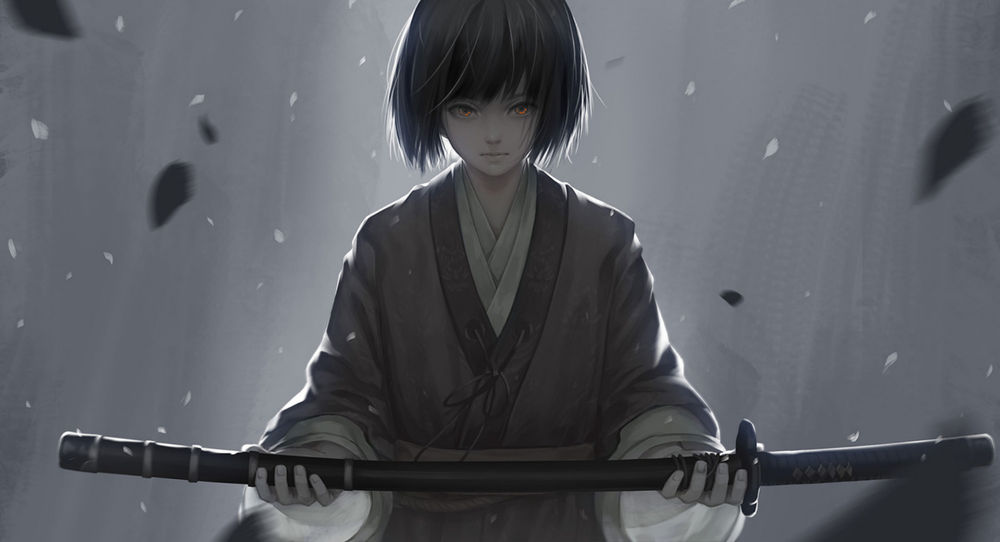 Обои для рабочего стола Kuro / Куро из видеоигры Sekiro / Shadows Die Twice / Одинокий волк / Тени умирают дважды, by GATORIX