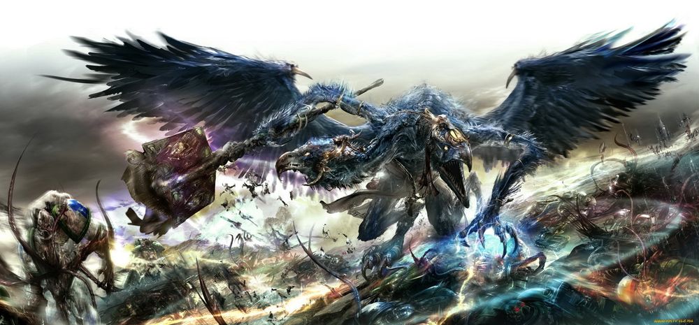 Обои для рабочего стола Двуглавый орел из видеоигры Warhammer 40K