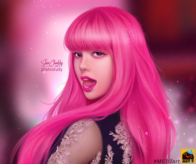 Обои на рабочий стол Девушка Lisa - BLACKPINK, автор Shin Chubby