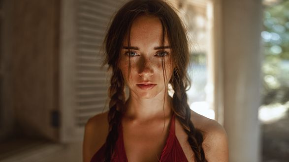 Обои на рабочий стол Модель Anastasia Nelen / Анастасия Нелень, фотограф Георгий Чернядьев