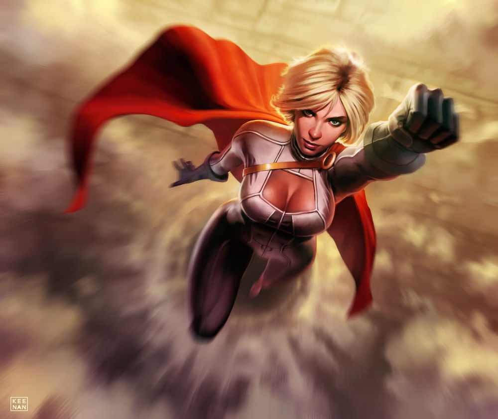 Обои для рабочего стола Персонаж комиксов Power Girl / Кара Зор-Л, by Dave Keenan