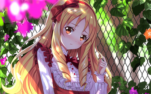 Обои на рабочий стол Elf Yamada / Эльф Ямада из аниме Eromanga-sensei / Эроманга-сэнсэй