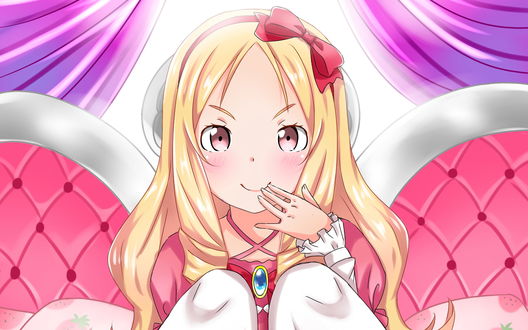 Обои на рабочий стол Elf Yamada / Эльф Ямада из аниме Eromanga-sensei / Эроманга-сэнсэй