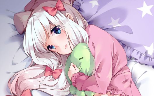 Обои на рабочий стол Sagiri Izumi / Сагири Изуми из аниме Eromanga-sensei / Эроманга-сэнсэй