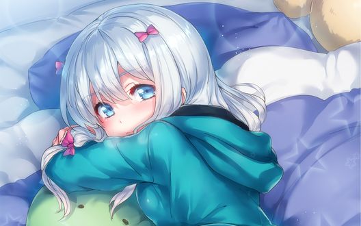 Обои на рабочий стол Sagiri Izumi / Сагири Изуми из аниме Eromanga-sensei / Эроманга-сэнсэй