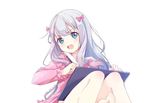 Обои на рабочий стол Sagiri Izumi / Сагири Изуми из аниме Eromanga-sensei / Эроманга-сэнсэй
