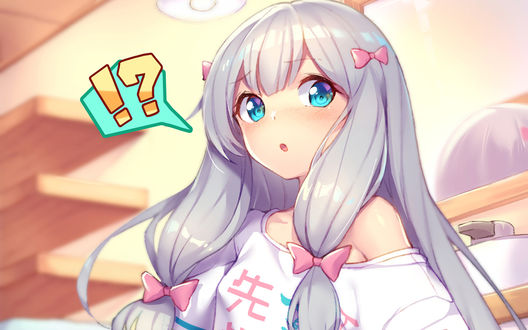Обои на рабочий стол Sagiri Izumi / Сагири Изуми из аниме Eromanga-sensei / Эроманга-сэнсэй