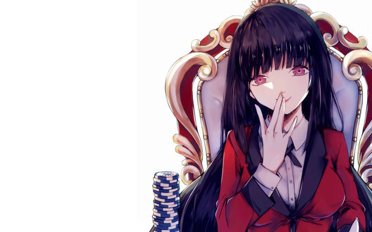 Обои Yumeko Jabami / Юмэко Джабами из аниме Kakegurui / Безумный азарт