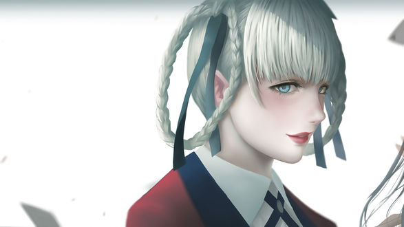 Обои на рабочий стол Kirari Momobami / Кирари Момобами из аниме Kakegurui / Безумный азарт