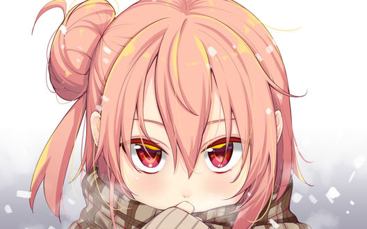 Обои на рабочий стол Yui Yuigahama / Юи Юигахама из аниме Yahari Ore no Seishun Love Comedy wa Machigatteiru / Как и ожидалось, моя школьная романтическая жизнь не удалась