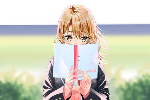Обои на рабочий стол Iroha Isshiki / Ироха Ишики из аниме Yahari Ore no Seishun Love Comedy wa Machigatteiru. Zoku / Как и ожидалось, моя школьная романтическая жизнь не удалась 2