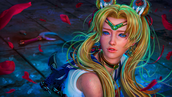 Обои на рабочий стол Sailor Moon / Сейлор Мун, Usagi Tsukino / Усаги Цукино из аниме Красавица-воин Сейлор Мун / Bishoujo Senshi Sailor Moon, by Dar-Pustoshi