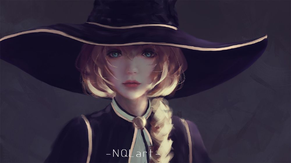 Обои для рабочего стола Персонаж Taera Merith / Таэра Мерит в шляпе, by NQL art