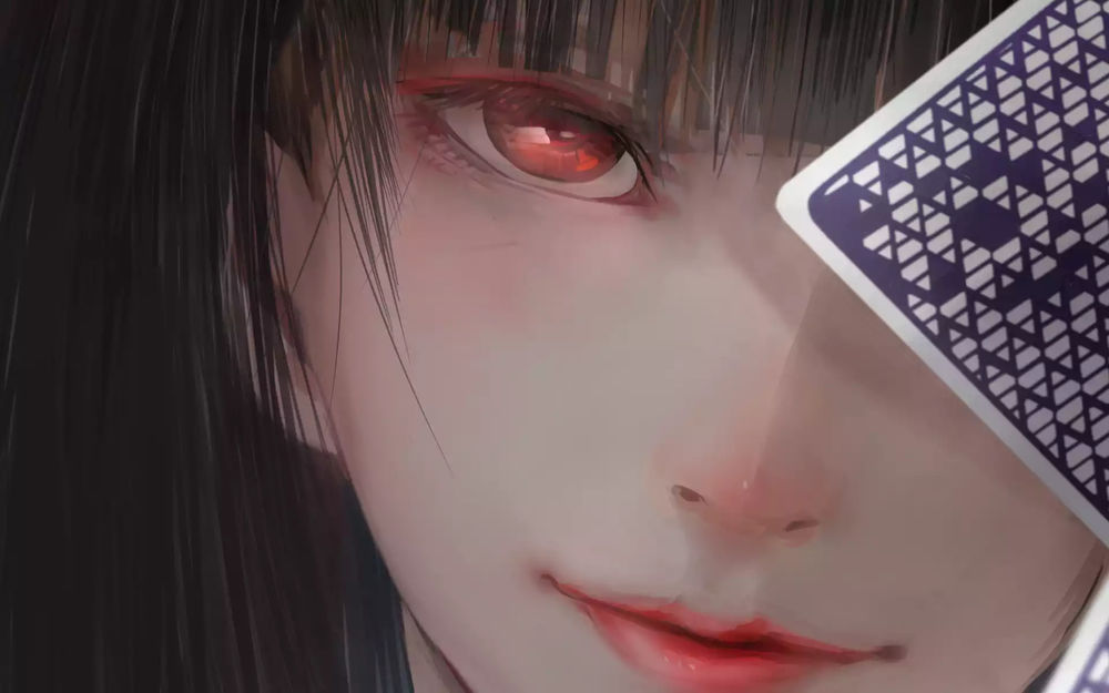 Обои Yumeko Jabami Юмэко Джабами из аниме Kakegurui