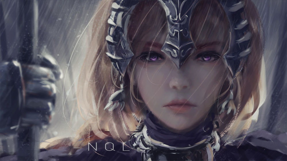 Обои для рабочего стола Портрет Ruler / Рулер из аниме Fate / Apocrypha / Судьба / Апокриф, by NQL art