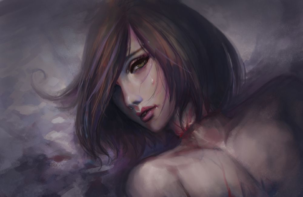 Обои для рабочего стола Портрет девушки, by shizen1102