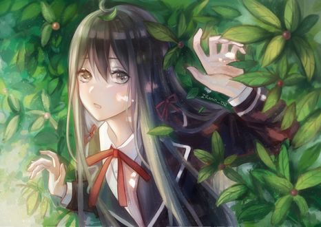 Обои на рабочий стол Yukino Yukinoshita / Юкино Юкиношита из аниме Yahari Ore no Seishun Love Comedy wa Machigatteiru / Как и ожидалось, моя школьная романтическая жизнь не удалась
