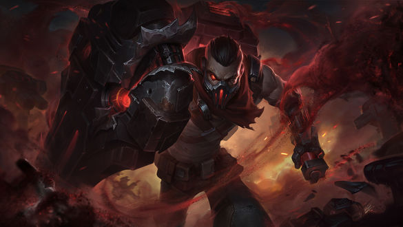 Обои на рабочий стол Singed / Синджед из игры League of Legends / Лига Легенд, by Zhong Yang