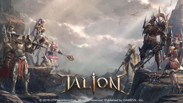 Обои на рабочий стол Герои игры Talion стоят на скалах, by ILTAEK OH
