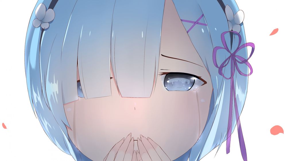 Обои для рабочего стола Rem / Рем из аниме Re: Zero kara Hajimeru Isekai Seikatsu / Re: Жизнь в альтернативном мире с нуля