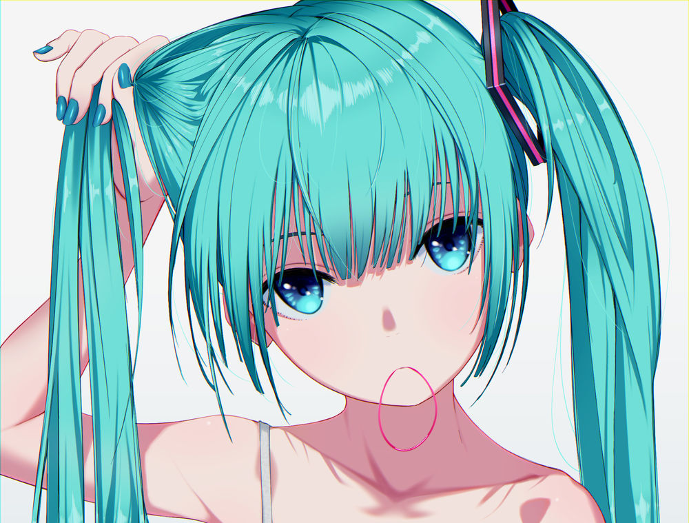 Обои для рабочего стола Vocaloid Hatsune Miku / Вокалоид Хатсунэ Мику