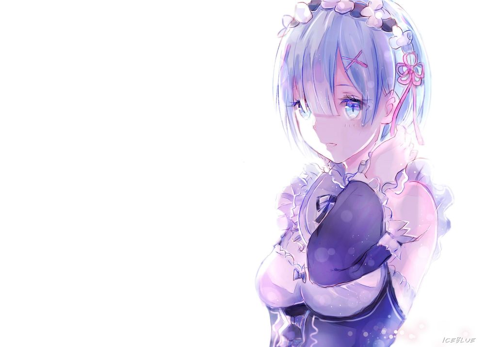 Обои для рабочего стола Rem / Рем из аниме Re:Zero kara Hajimeru Isekai Seikatsu / Re:Zero. Жизнь с нуля в альтернативном мире