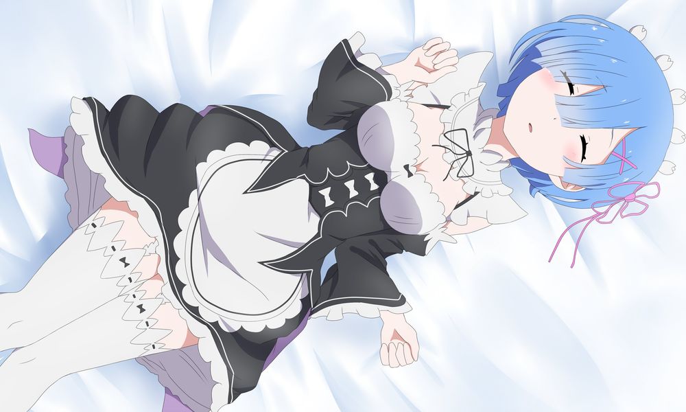 Обои для рабочего стола Rem / Рем из аниме Re:Zero kara Hajimeru Isekai Seikatsu / Re:Zero. Жизнь с нуля в альтернативном мире