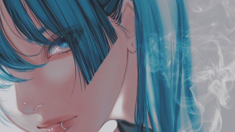 Обои для рабочего стола Vocaloid Hatsune Miku / Вокалоид Хатсунэ Мику