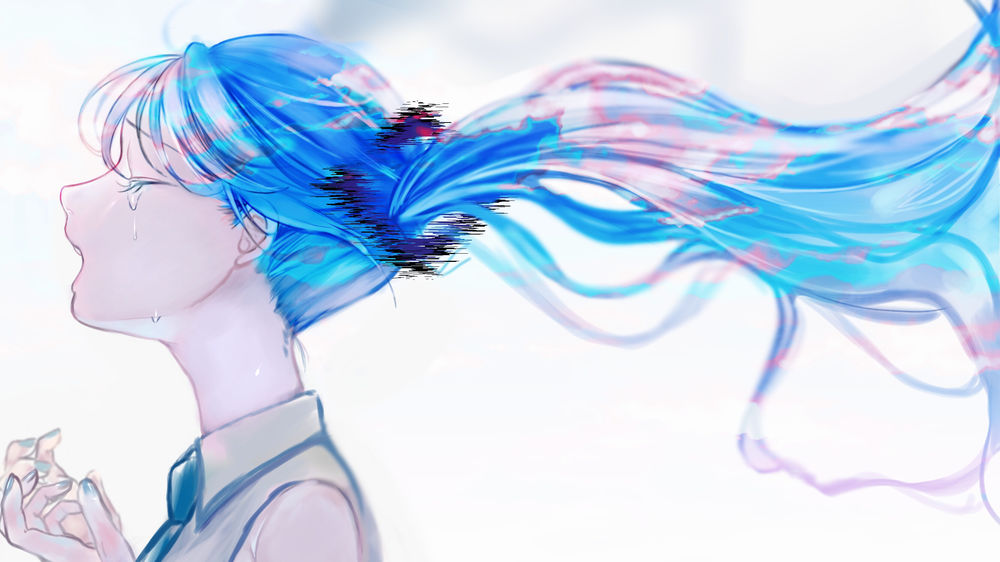 Обои для рабочего стола Vocaloid Hatsune Miku / Вокалоид Хатсунэ Мику