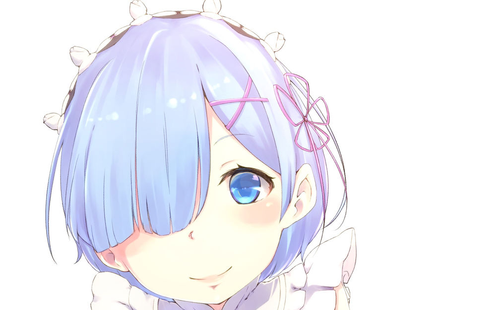 Обои для рабочего стола Rem / Рем из аниме Re:Zero kara Hajimeru Isekai Seikatsu / Re:Zero. Жизнь с нуля в альтернативном мире