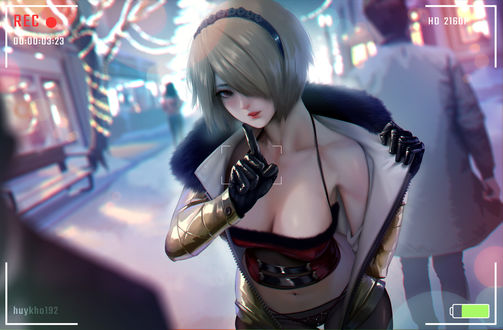 Обои на рабочий стол Девушка Rita / Рита из аниме Honkai Impact / Желанный удар, by HuyKho 192