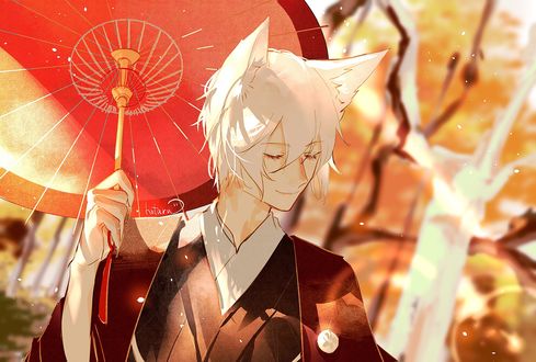 Обои на рабочий стол Томое / Tomoe из аниме Очень приятно, Бог / Kamisama Hajimemashita