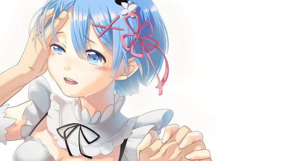 Обои на рабочий стол Rem / Рем из аниме Re:Zero kara Hajimeru Isekai Seikatsu / Re:Zero. Жизнь с нуля в альтернативном мире