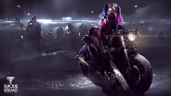 Обои на рабочий стол Харли Квинн / Harley Quinn из фильма Отряд Самоубийц / Suicide Squad, by Bigball Gao
