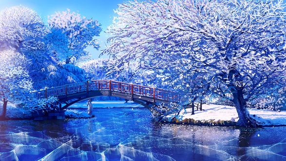 Мост Зимой Фото