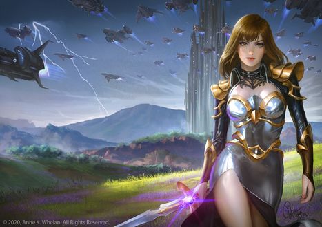 Обои на рабочий стол Богиня Katarina / Катарина из книги Katarina : The One Goddess, by Ina Wong