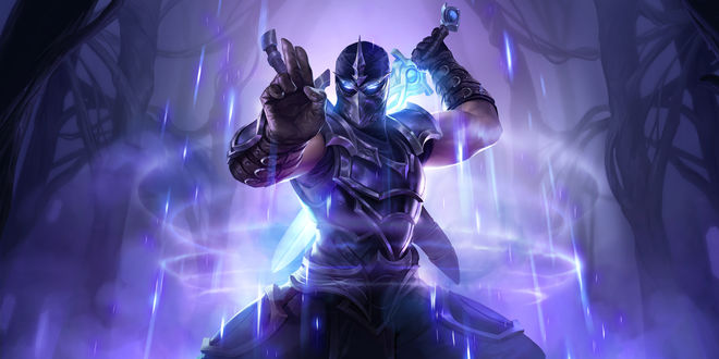 Обои на рабочий стол Zed / Зед из игры League of Legends / Лига Легенд, by SIXMOREVODKA STUDIO