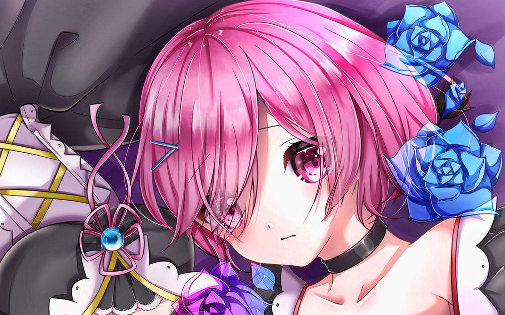 Обои для рабочего стола Ram / Рам из аниме Re:Zero kara Hajimeru Isekai Seikatsu / Re:Zero. Жизнь с нуля в альтернативном мире