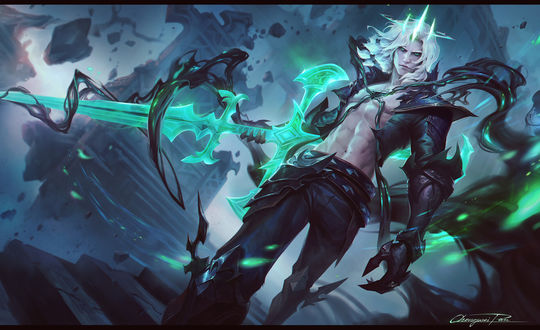 Обои на рабочий стол Viego / Виего персонаж из видеоигры Лига Легенд / League of Legend, by Chengwei Pan
