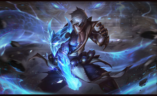 Обои на рабочий стол Lee Sin / Ли Син персонаж из видеоигры League of Legends / Лига Легенд, by Chengwei Pan
