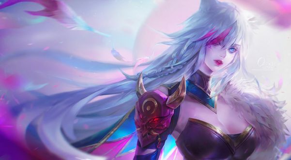 Обои на рабочий стол Xayah / Шая из игры League of Legends / Лига Легенд, by Oreki Genya